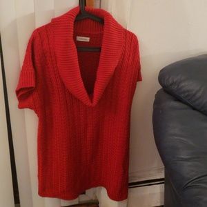 Cowl neck half sleeves sweater